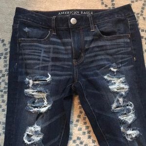 American Eagle Ripped Skinny Jeans